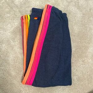Aviator nation 5 stripe sweatpants